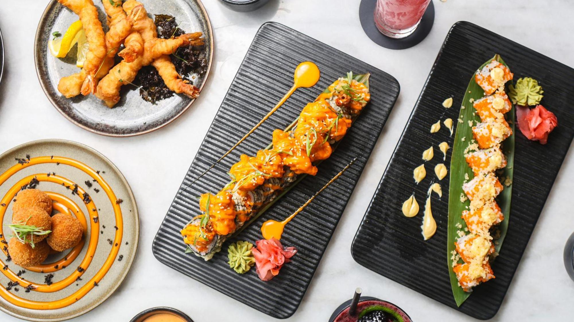 Nassima Tower Hotel Apartments Dubai Eksteriør bilde Sushi