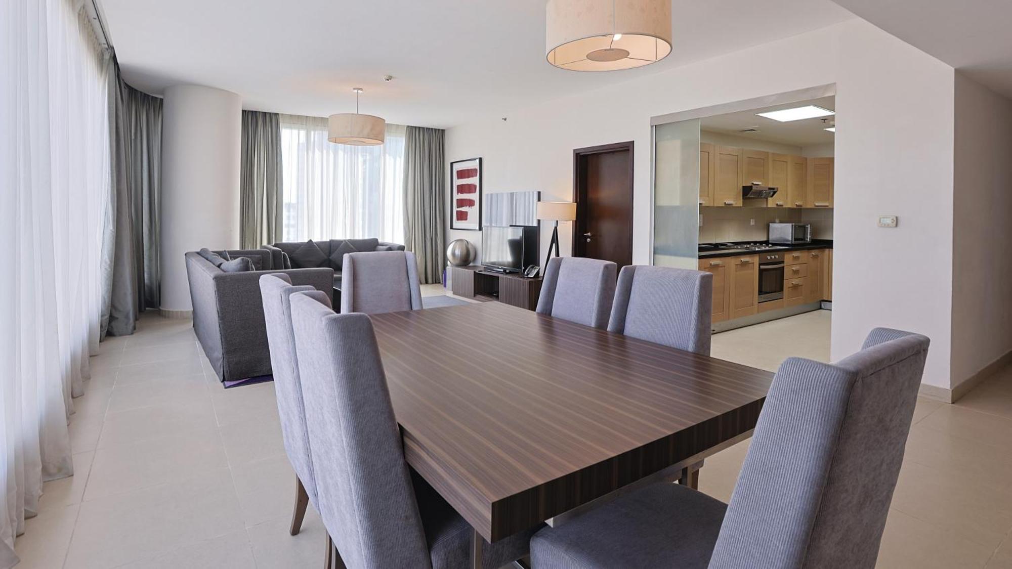 Nassima Tower Hotel Apartments Dubai Eksteriør bilde A typical apartment interior