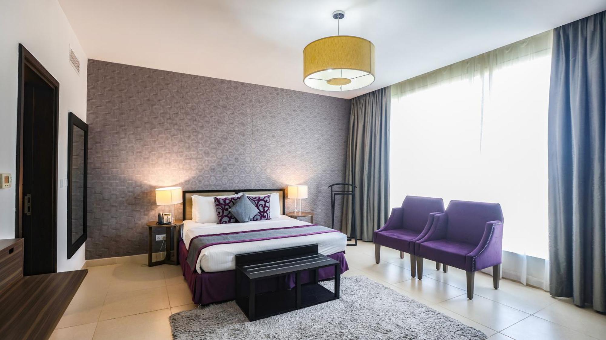 Nassima Tower Hotel Apartments Dubai Eksteriør bilde A bedroom at the hotel