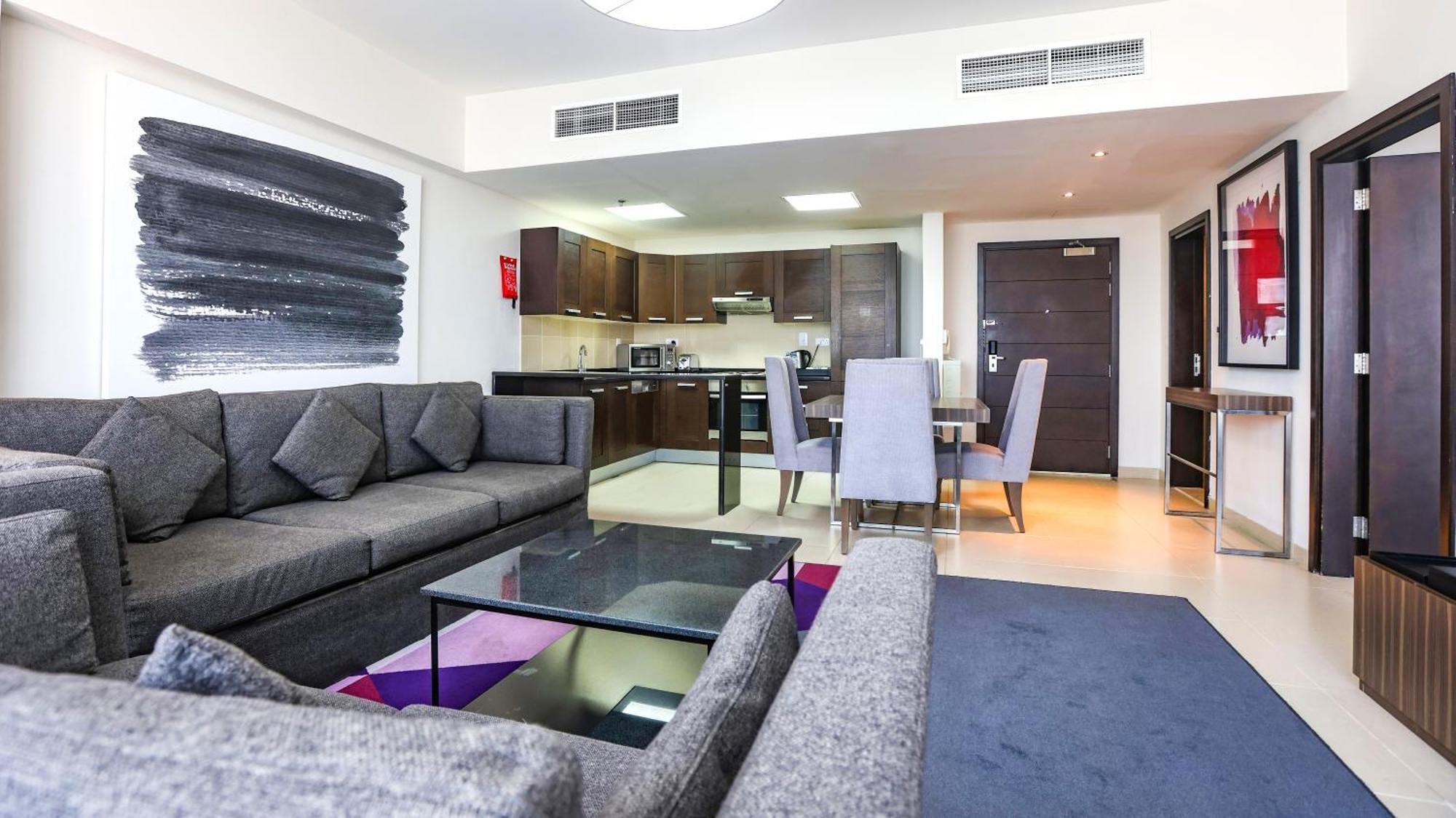 Nassima Tower Hotel Apartments Dubai Eksteriør bilde A typical apartment interior